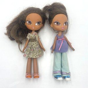 Bratz Kidz Dolls Set of 2 Brown Hair/Brown Eyes 7" Tall